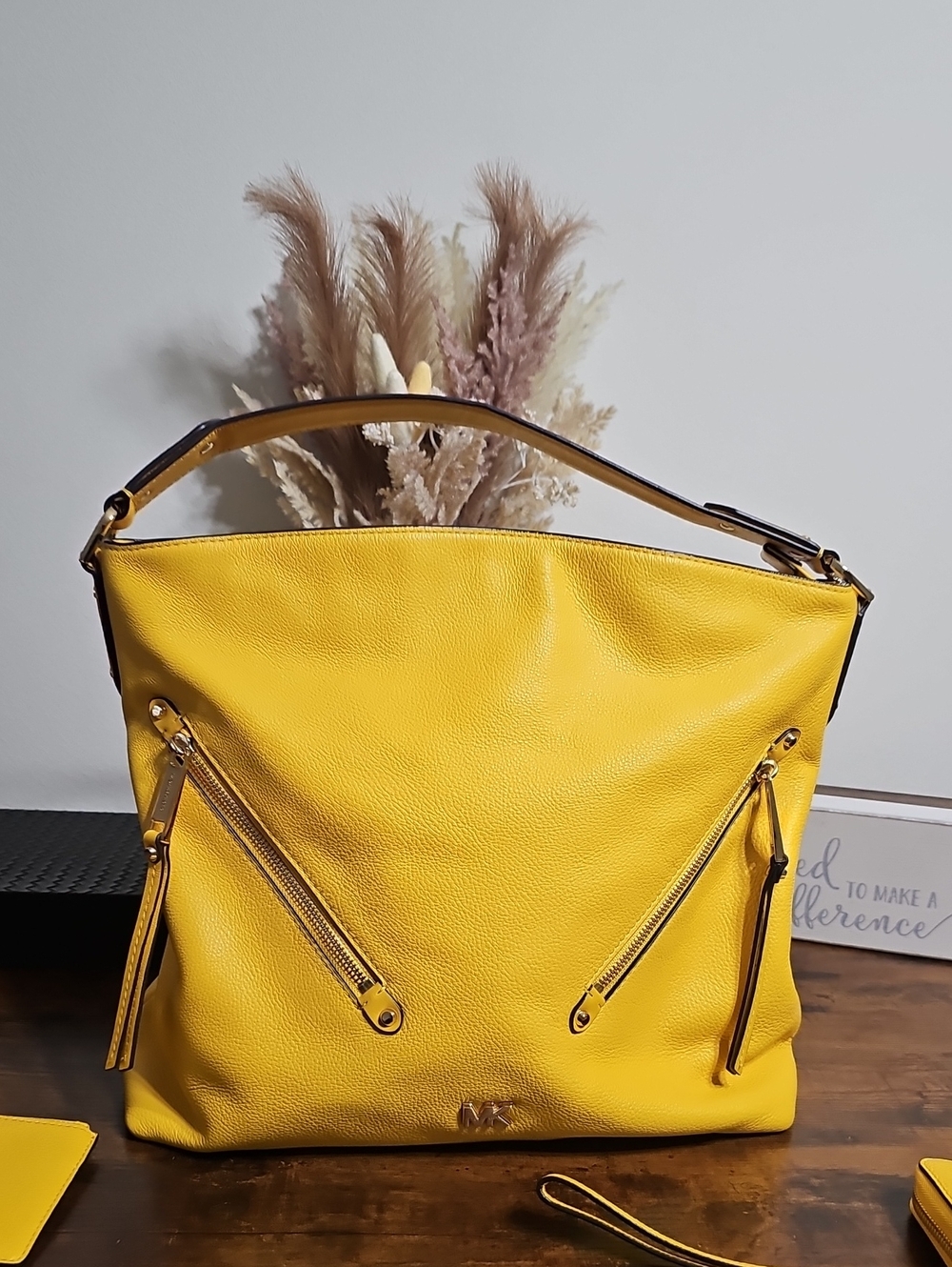 Michael Kors Evie Hobo Bag...Sunflower